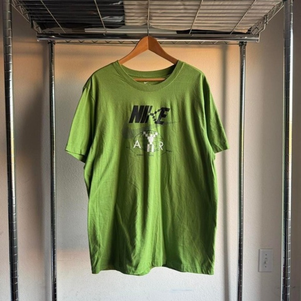 Y2K Retro Lime Nike Green‎ Tee Shirt